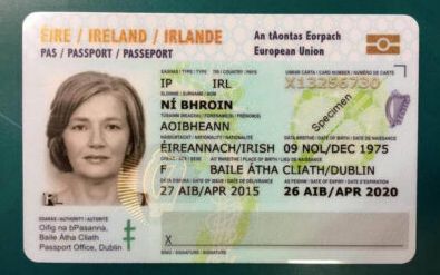 IRISH PASSPORT CARD