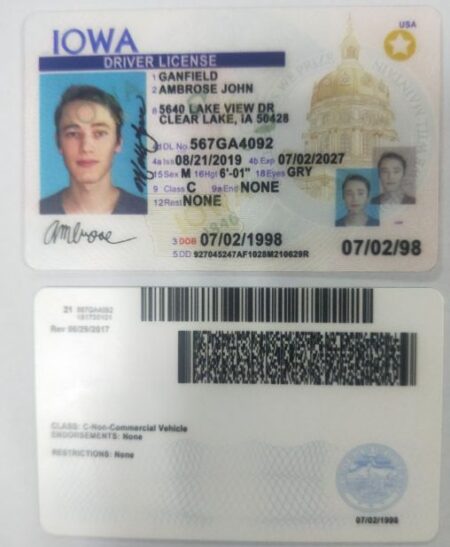 Buy Iowa Driver's License and ID Card